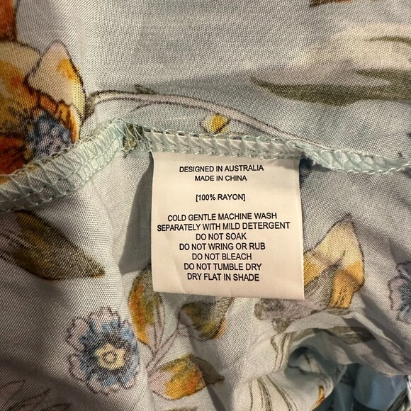 Abel The Label Maya Floral Smocked Midi Maxi Hi Lo Dress - Medium NWT - Picture 6 of 10